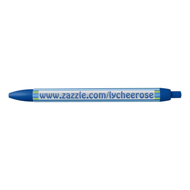 Blauer und grüner Streifen lycheerose Stift (Vorderseite)