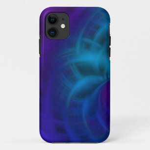 Blauer und lila Abstrich Case-Mate iPhone Hülle