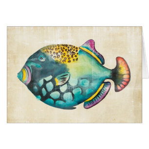 Blauer und Lila Aquarienfisch