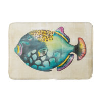 Blauer und Lila Aquarienfisch