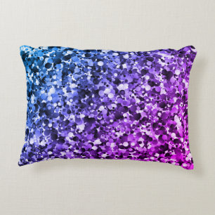 Blauer und Lila Blubble Akzent Pillow Dekokissen