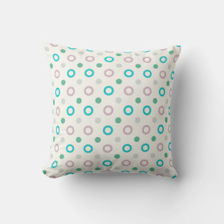 Blauer und Lila Drehpunkt-Retro-Designkissen Kissen