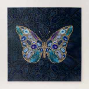 Blauer und Lila Geodes Butterfly