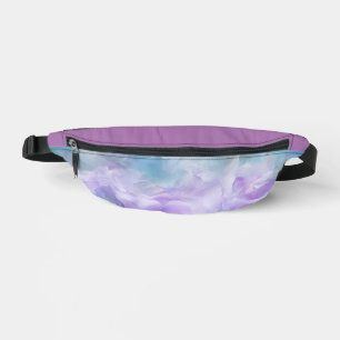 Blauer und lila Wolkenwirbel Bauchtasche