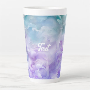Blauer und lila Wolkenwirbel Milchtasse