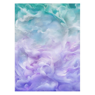 Blauer und lila Wolkenwirbel Tischdecke