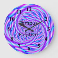 Blauer und rosa Swirl Tempus Fugitive Uhr