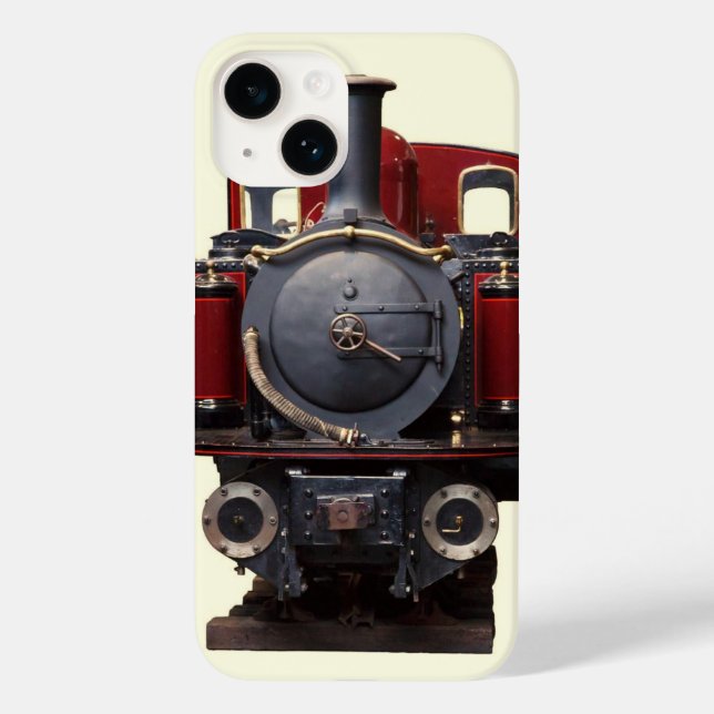 Blauer und roter Zug  Case-Mate iPhone 14 Hülle (Rückseite)