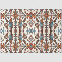 Blauer und rustikaler Fall Seidenpapier