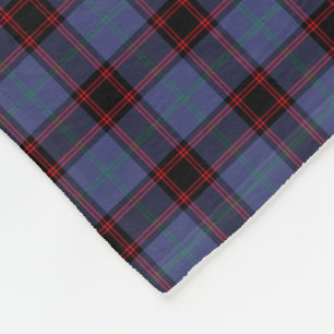 Blauer und schwarzer ClanRutherford und Fleecedecke