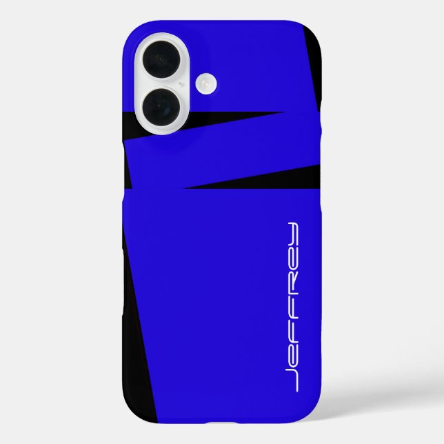 Blauer und schwarzer Streifen auf Streifen, Indivi title_seo2 (Rückseite)