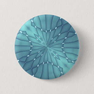 Blauer und Türkiser Metallstern Button