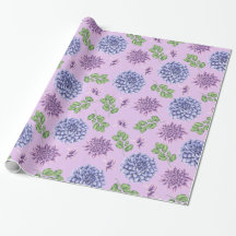 Blauer und violette Blumen auf dem Lavendel
