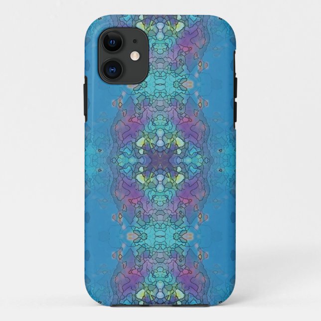 Blauer und violetter Ozeaneindruck Case-Mate iPhone Hülle (Rückseite)