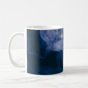 BLAUER UND WEISS KAFFEETASSE