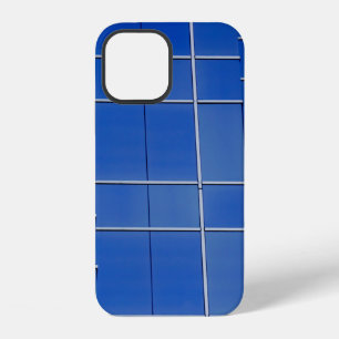 Blauer und weißer Blumenstoff iPhone 12 Hülle