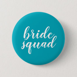 Blauer und weißer "Braut-Gruppen" Knopf Button