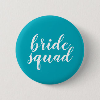 Blauer und weißer "Braut-Gruppen" Knopf Button