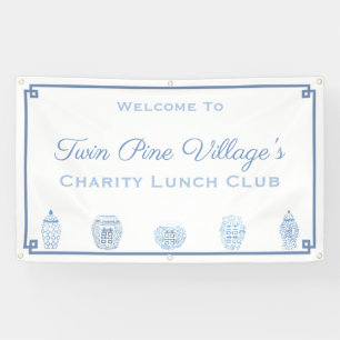 Blauer und weißer Duschkopf oder nicht gewinnbring Banner