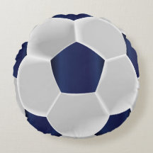 Blauer und weißer Fußballball