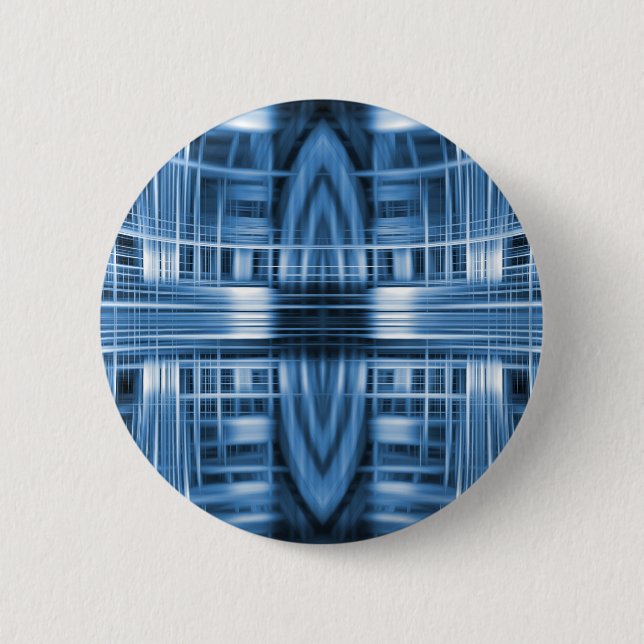 Blauer und weißer Geschwindigkeitsrausch Button (Vorderseite)