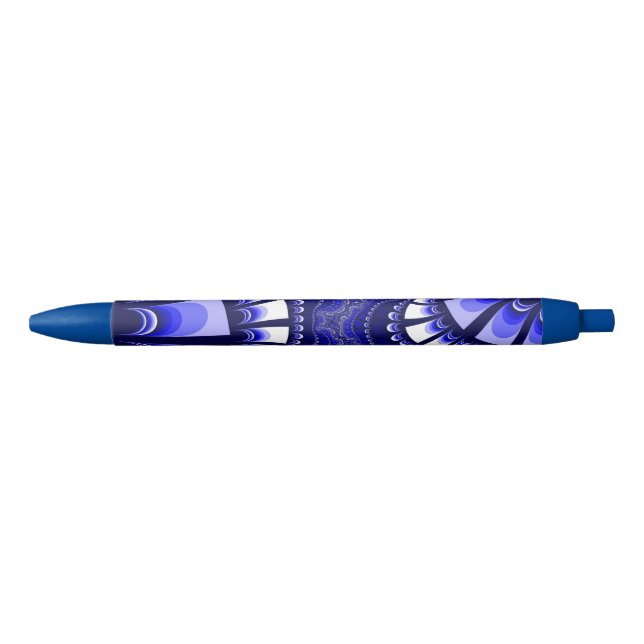 Blauer und weißer Remix Kugelschreiber (Vorderseite)