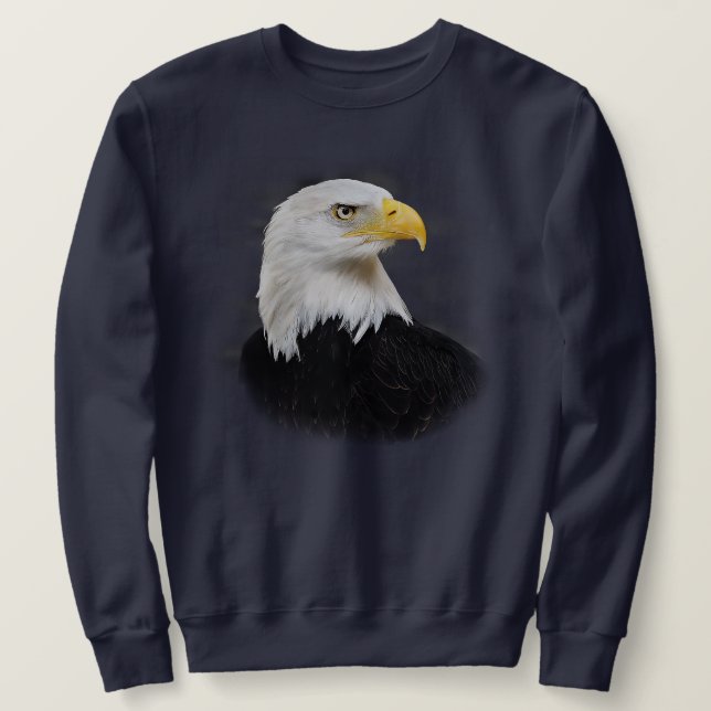 Blauer Valentine-inspirierte Adler-Strickjacke Sweatshirt (Design vorne)