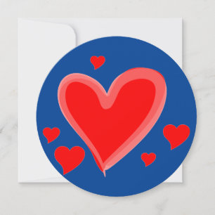 Blauer Valentinstag Hochzeitseinladung Einladung