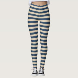Blauer Vanilla Streifen Leggings