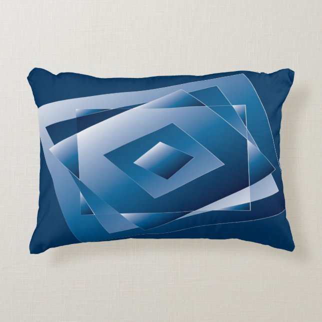 blauer Verlauf 1 Dekokissen (Vorderseite)
