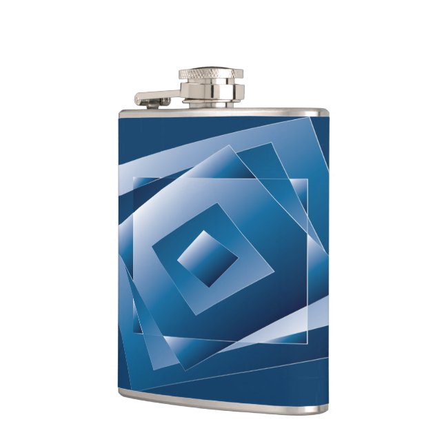 blauer Verlauf 1 Flachmann (Links)