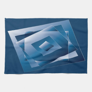blauer Verlauf 1 Geschirrtuch