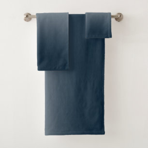 Blauer Verlauf Badhandtuch Set