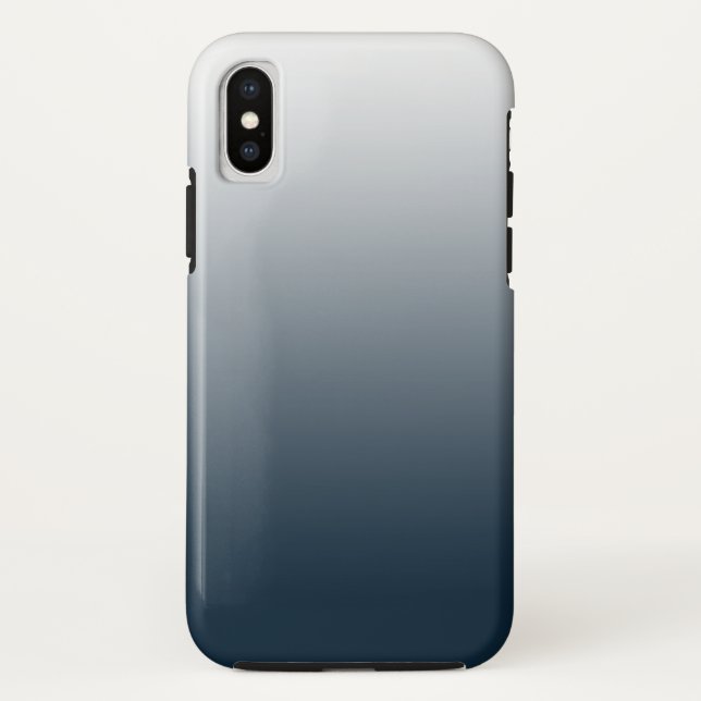 Blauer Verlauf Case-Mate iPhone Hülle (Rückseite)