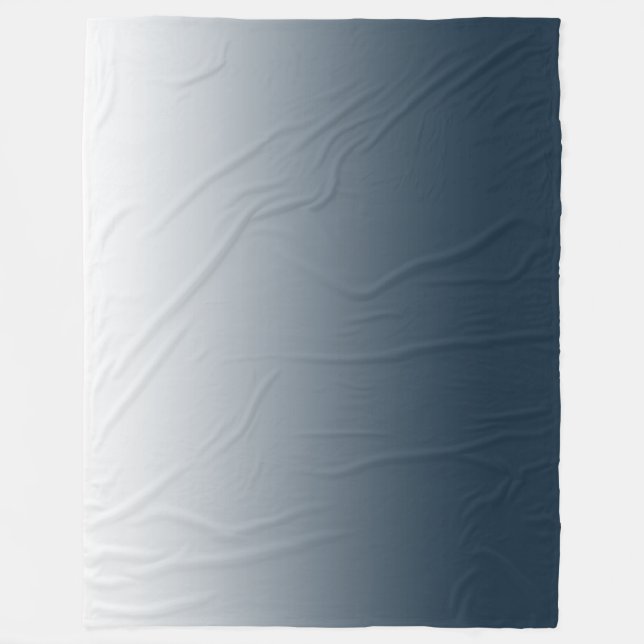 Blauer Verlauf Fleecedecke (Vorderseite)