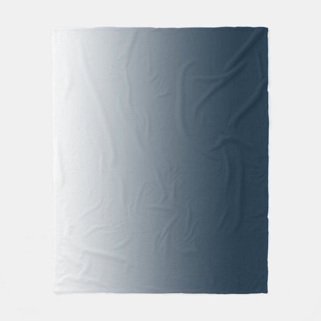 Blauer Verlauf Fleecedecke (Vorderseite)