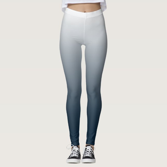 Blauer Verlauf Leggings (Vorderseite)