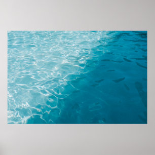 Blauer Verlauf Poster