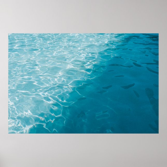 Blauer Verlauf Poster (Vorne)