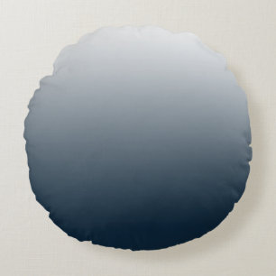 Blauer Verlauf Rundes Kissen
