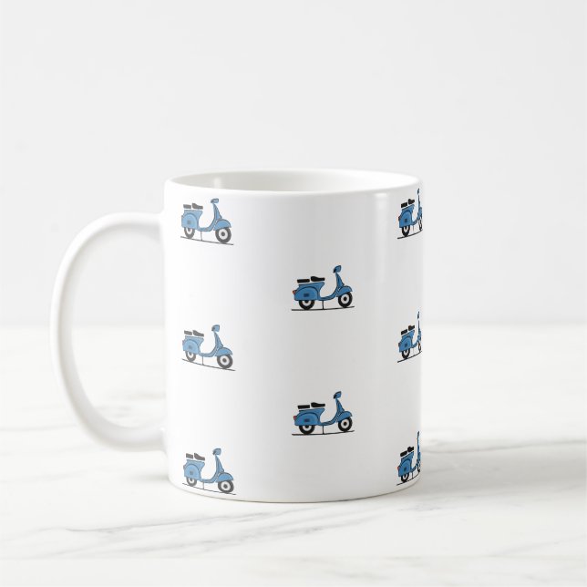 Blauer Vespa Kaffeetasse (Links)