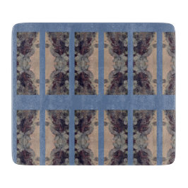 Blauer Vintag Schneidebrett