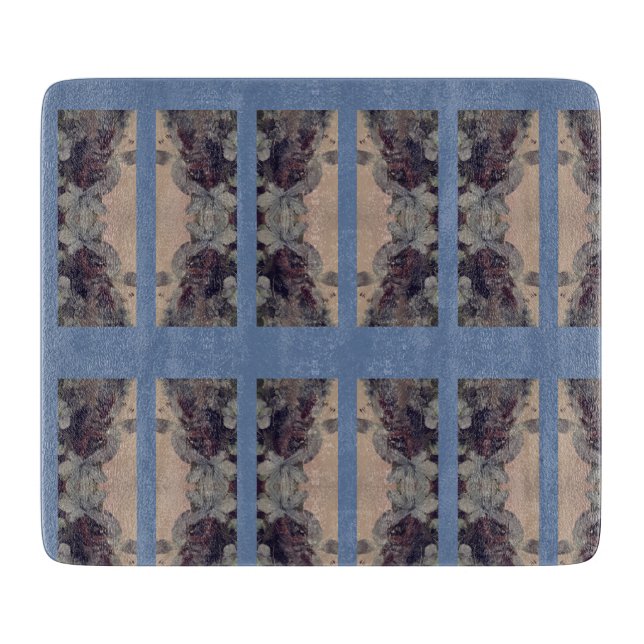 Blauer Vintag Schneidebrett (Vorderseite)