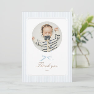 Blauer Vintage-Hase Some Bunny Is Turning One Dankeskarte
