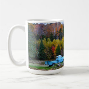 Blauer Vintage-LKW Kaffeetasse