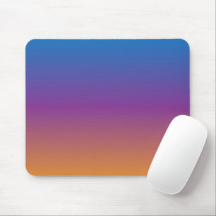 Blauer, violetter und orangefarbener Farbverlauf Mousepad