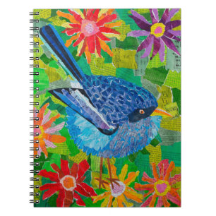 Blauer Vogel Notizblock