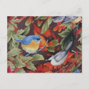 Blauer Vogel Postkarte
