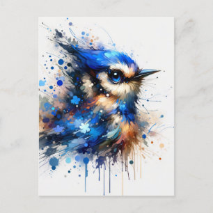 Blauer Vogel, Postüberquerung Postkarte