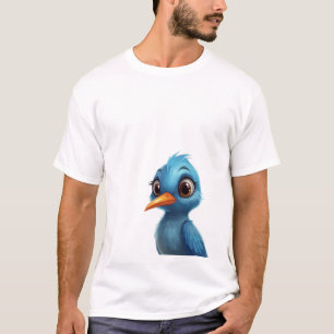 Blauer Vogel T-Shirt